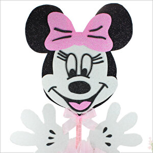 Minnie Mouse Masa Süsü, 45cm X 20cm - Pembe