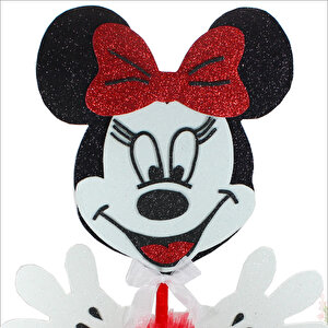 Minnie Mouse Masa Süsü, 45cm X 20cm - Kırmızı