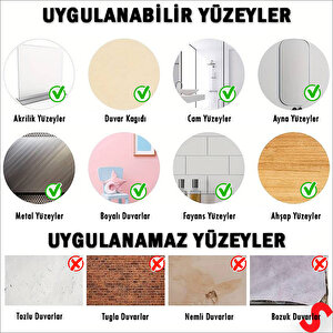 3 Boyutlu Dekoratif Duvar Sticker Seti, Altın