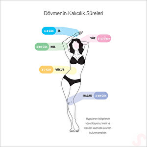 Bride Geçici Dövme, 10 Adet - Gümüş