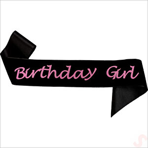 Birthday Girl Siyah Kuşak, 1,70 Mt - Pembe