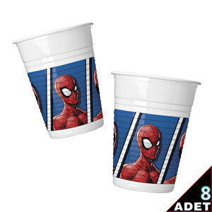 Spiderman Team Up Plastik Bardak - 8 Adet
