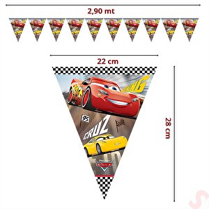 Cars 3, Üçgen Bayrak Flama - 2,90 Mt
