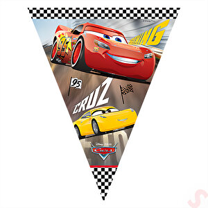 Cars 3, Üçgen Bayrak Flama - 2,90 Mt