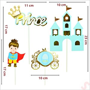 Prens Pasta Süsü, 4'lü Set - Mavi