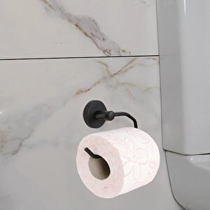 Sağlam Kaliteli Siyah Wc Kağıt Standı Tuvalet Kağıtlık Aparat Paslanmaz Metal