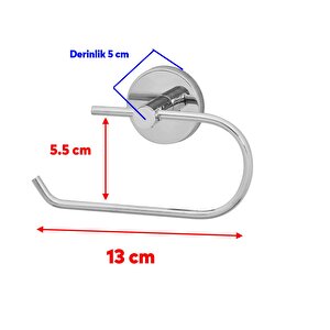 Metal Sağlam Krom Tuvalet Kağıtlık Aparat Kapalı Wc Kağıt Standı Bez Havluluk Paslanmaz