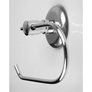 Metal Sağlam Krom Tuvalet Kağıtlık Aparat Kapalı Wc Kağıt Standı Bez Havluluk Paslanmaz