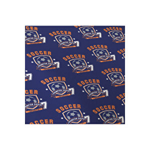 Çift Taraflı Futbol Desenli Çarşafsız 2'li Takım Tek Kişilik Nevresim Takımı 160x220 Cm