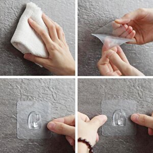 Kendinden Yapışkanlı Kapı Askılığı Duvar Banyo Mutfak Askısı