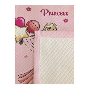 Prenses Kız Desenli Bebek Ve Çocuk Baskılı Tek Kişilik Pike Takımı 160x230