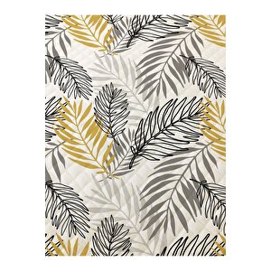 Yaprak Desenli Bebek Ve Çocuk Baskılı Tek Kişilik Pike Takımı 160x230 Beyaz