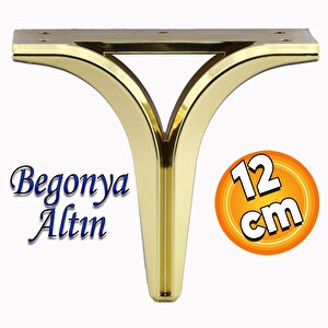 Begonya Lüks Mobilya Kanepe Sehpa Tv Ünitesi Çekyat Oturma Grubu Koltuk Ayağı Baza Ayak Altın 12 Cm
