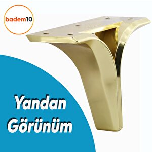 Begonya Lüks Mobilya Kanepe Sehpa Tv Ünitesi Çekyat Oturma Grubu Koltuk Ayağı Baza Ayak Altın 12 Cm