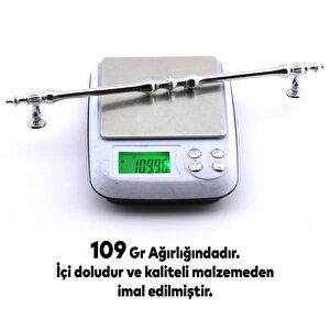 Şehzade Kulp Mobilya Mutfak Dolabı Çekmece Dolap Kulpları Kapak Kulpu Kulbu Krom 224 Mm Metal