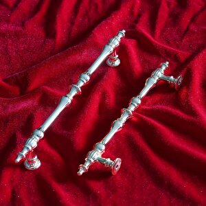 Şehzade Kulp Mobilya Mutfak Dolabı Çekmece Dolap Kulpları Kapak Kulpu Kulbu Krom 96 Mm Metal
