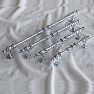 Şehzade Kulp Mobilya Mutfak Dolabı Çekmece Dolap Kulpları Kapak Kulpu Kulbu Krom 96 Mm Metal