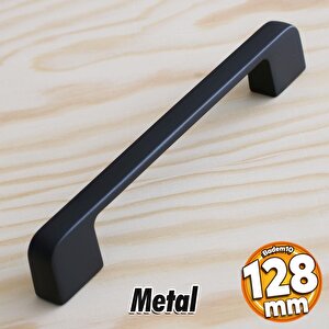 Arel Kulp Mobilya Mutfak Dolabı Çekmece Dolap Kulpları Kapak Kulpu Kulbu Siyah 128 Mm Metal
