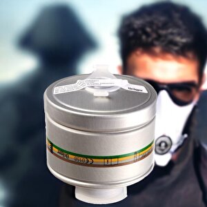Solunum Koruma Buhar Asit Gaz Kükürt Amonyak Solvent Drager Gaz Maskesi Filitresi Rd40