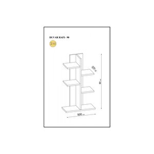 Long 90 Kitaplık Safirmeşe