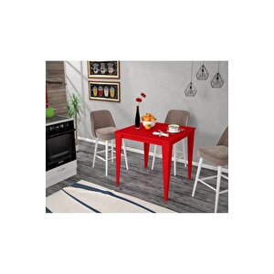Yenice 70x70 Mutfak Masası Kırmızı