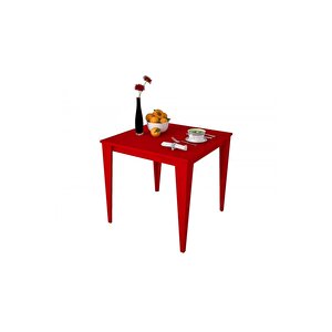Yenice 70x70 Mutfak Masası Kırmızı