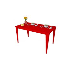 Yenice 130x70 Mutfak Masası Kırmızı