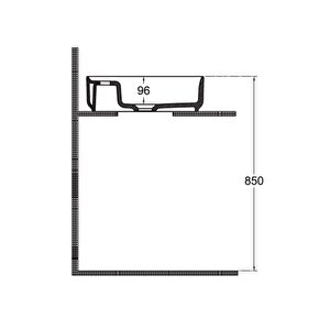 Isvea Infinity Tezgah Üzeri Lavabo 55cm Antrasit