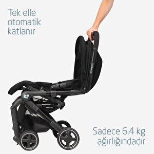 Maxi-Cosi Lara2-Cabriofix I-Size Ultra Kompakt Kabin Boy Seyahat Sistem Bebek Arabası Essential Black