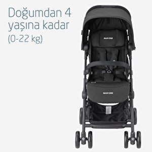 Maxi-Cosi Lara2-Cabriofix I-Size Ultra Kompakt Kabin Boy Seyahat Sistem Bebek Arabası Essential Black