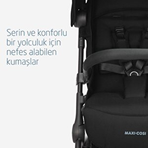 Maxi-Cosi Lara2-Cabriofix I-Size Ultra Kompakt Kabin Boy Seyahat Sistem Bebek Arabası Essential Black