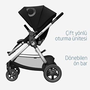 Maxi-Cosi Adorra2-Cabriofix I-Size Çift Yönlü Seyahat Sistem Bebek Arabası Essential Graphite