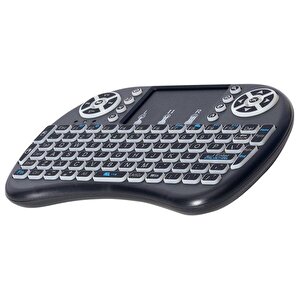 Kablosuz Şarjlı Mini Klavye Dokunmatik Mouse Hl-19485