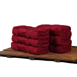 Bambu Havlu, %100 Organik, Bambu, Havlu Seti, 50x90 Cm - 6'lı Paket, Premium, Ultra Yumuşak, Dekoratif