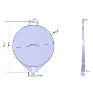 Ultra Yuvarlak Boş Levha Ø 38 Cm