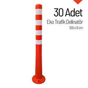 Eko Trafik Delinatör 100 X 8 Cm, Esnek Duba 30 Adet