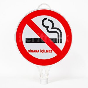 Sigara İçilmez Uyarı Levhalı Delinatör Seti