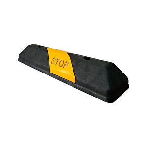 10'lu Plastik Oto Park Araç Stoperi 60 Cm Siyah-sarı