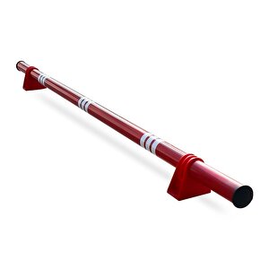 Oto Park Araç Stoperi Polikarbon Ayaklı Kırmızı 200 X 13 Cm 70 Mm