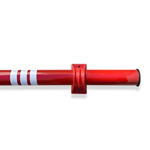 Oto Park Araç Stoperi Polikarbon Ayaklı Kırmızı 200 X 13 Cm 70 Mm