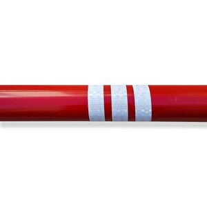 Oto Park Araç Stoperi Polikarbon Ayaklı Kırmızı 200 X 13 Cm 70 Mm