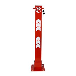 Kilitli Otopark Direği 75 Cm, Park Bariyeri 2li Set