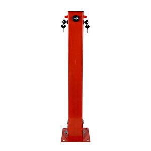 Kilitli Otopark Direği 75 Cm, Park Bariyeri 2li Set