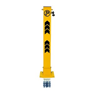 Kilitli Otopark Direği 75 Cm, Park Bariyeri 2li Set
