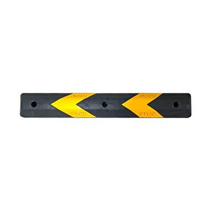 10'lu Plastik Oto Park Araç Stoperi 110 Cm Siyah-sarı
