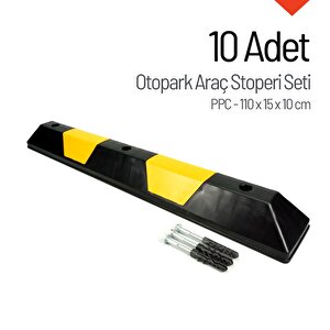 Oto Park Araç Stoperi Ppc 110x15x10 Cm 10 Adet