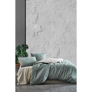 Laura Home Naturel Çift Kişilik Nevresim Takımı - Roma Yeşi̇l-çi̇ft Ki̇şi̇li̇k