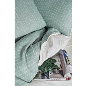 Laura Home Naturel Çift Kişilik Nevresim Takımı - Roma Yeşi̇l-çi̇ft Ki̇şi̇li̇k