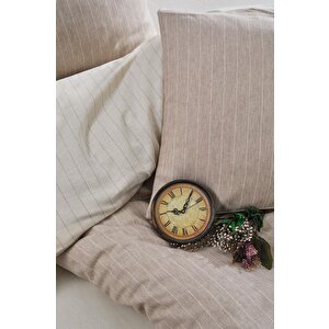 Laura Home Naturel Çift Kişilik Nevresim Takımı - Roma Bej-çi̇ft Ki̇şi̇li̇k