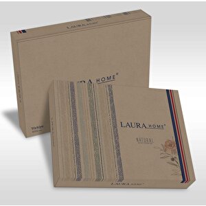 Varol Laura Home Naturel Çift Kişilik Nevresim Takımı - Roma Bej-çi̇ft Ki̇şi̇li̇k